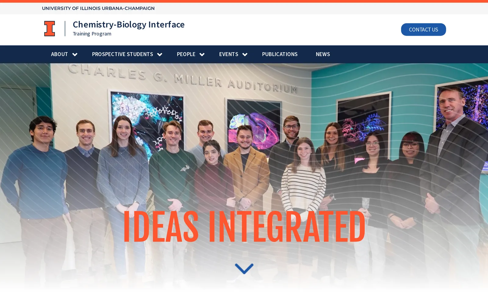 Screenshot of the Chemistry-Biology Interface Training Program homepage